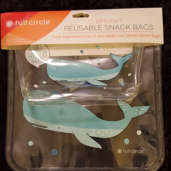 Full Circle Other - 🛑SOLD🛑Ziptuck Reusable Sandwich and Snack Bags